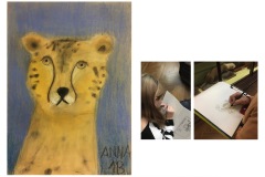 1B-Besuch-im-NHM_Tierstudien-Pastell_cm16